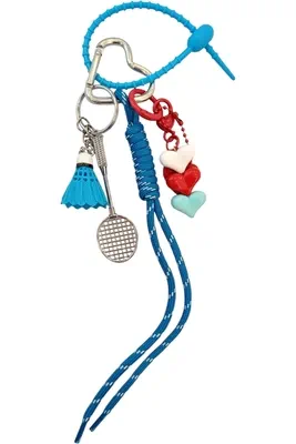 porte-cle raquette porte-sac Argent