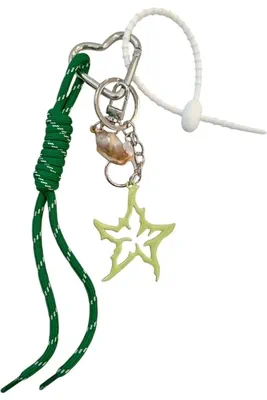 porte-cle étoile porte-sac Argent