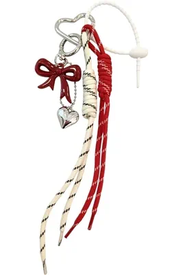 porte-cle coeur porte-sac Argent