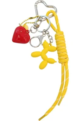porte-cle chien porte-sac Argent