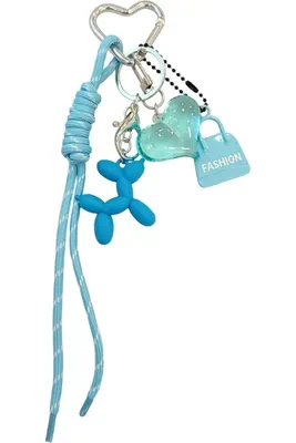 porte-cle chien porte-sac Argent
