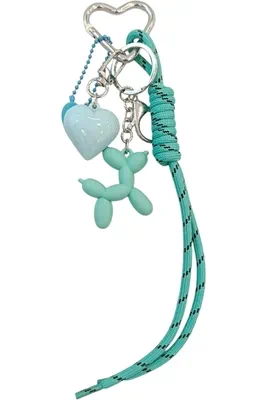 porte-cle chien porte-sac Argent
