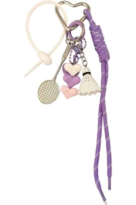 porte-cle raquette porte-sac Argent