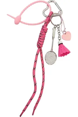 porte-cle raquette porte-sac Argent