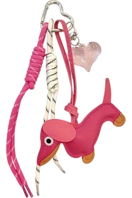 porte-cle chien porte-sac Argent