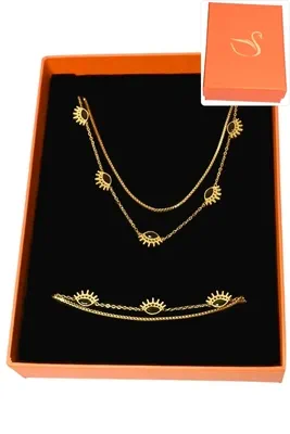 Coffret oeil de Fatma parure bijoux collection hervé aliex Or
