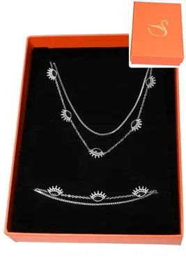 Coffret oeil de Fatma parure bijoux collection hervé aliex Argent