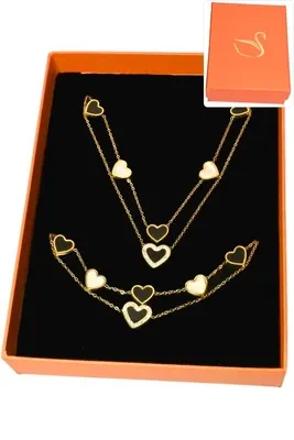 Coffret coeur parure bijoux collection hervé aliex Or