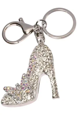 porte-cle escarpin porte-sac Argent