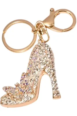 porte-cle escarpin porte-sac Or