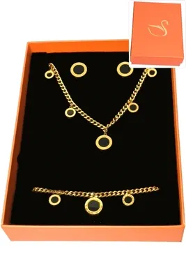 Coffret chiffre romain parure bijoux collection hervé aliex Or