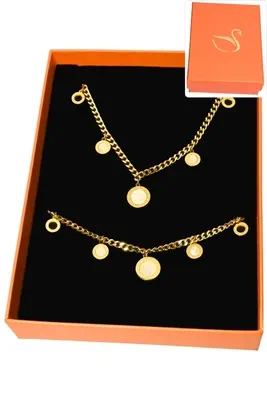 Coffret chiffre romain parure bijoux collection hervé aliex Or