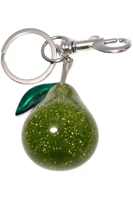 porte-cle poire porte-sac Argent