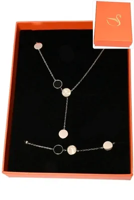 Coffret parure bijoux collection hervé aliex Argent