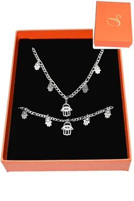 Coffret main de Fatma parure bijoux collection hervé aliex Argent