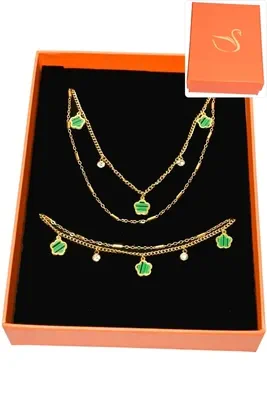 Coffret fleur parure bijoux collection hervé aliex Or