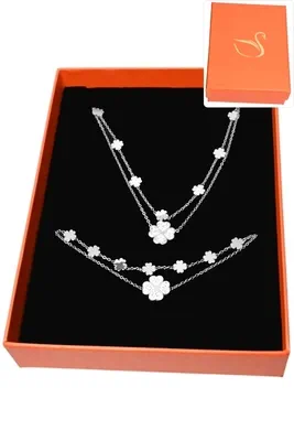 Coffret tréfle parure bijoux collection hervé aliex Argent