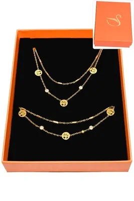 Coffret arbre de la vie parure bijoux collection hervé aliex Or