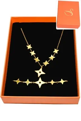 Coffret shuriken étoile parure bijoux collection hervé aliex Or