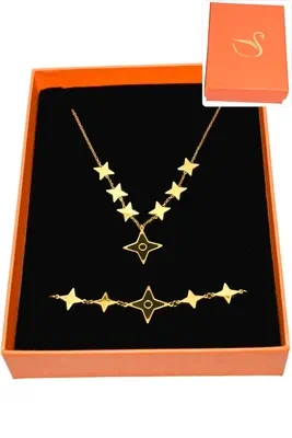 Coffret shuriken étoile parure bijoux collection hervé aliex Or