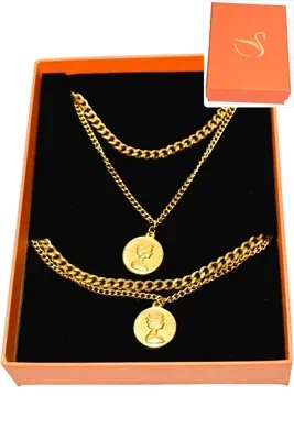 Coffret reine Elisabeth parure bijoux collection hervé aliex Or