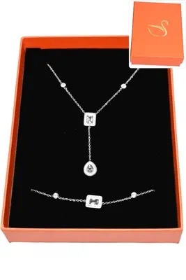 Coffret goutte parure bijoux collection hervé aliex Argent