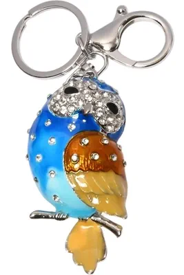 porte-cle perroquet porte-sac Argent