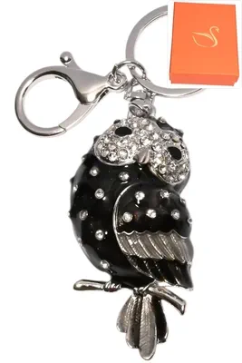 porte-cle coffret perroquet porte-sac Argent