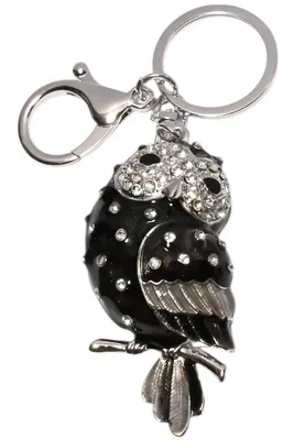 porte-cle perroquet porte-sac Argent