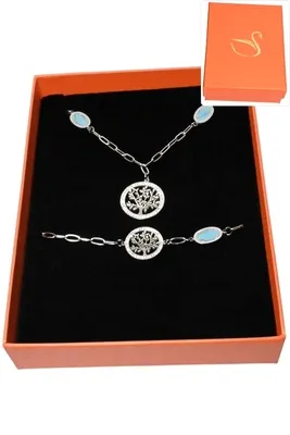 Coffret arbre de la vie parure bijoux collection hervé aliex Argent