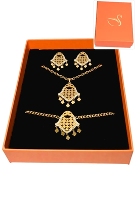 Coffret main de Fatma parure bijoux collection hervé aliex Or
