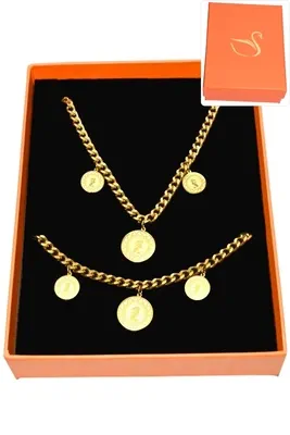 Coffret reine Elisabeth parure bijoux collection hervé aliex Or