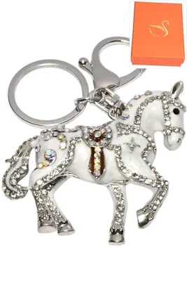 porte-cle coffret cheval porte-sac Argent