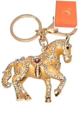 porte-cle coffret cheval porte-sac Or