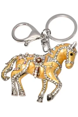 porte-cle cheval porte-sac Argent