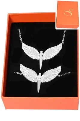 Coffret libellule parure bijoux collection hervé aliex Argent