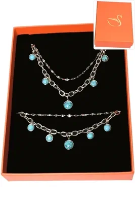 Coffret parure bijoux collection hervé aliex Argent
