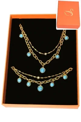 Coffret parure bijoux collection hervé aliex Or