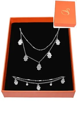 Coffret main de Fatma parure bijoux collection hervé aliex Argent