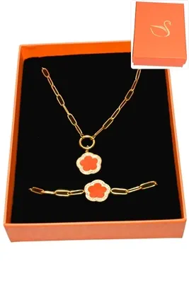 Coffret fleur bijoux collection hervé aliex Or