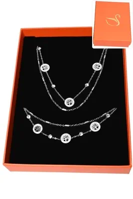 Coffret arbre de la vie parure bijoux collection hervé aliex Argent