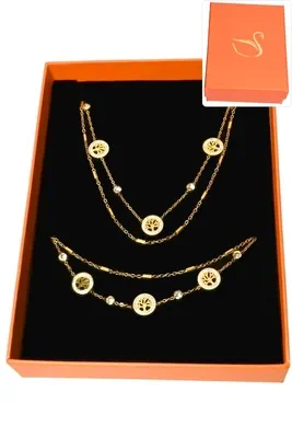 Coffret arbre de la vie parure bijoux collection hervé aliex Or