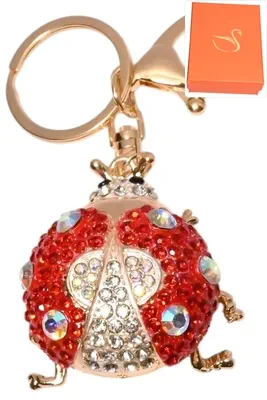 porte-cle coffret coccinelle porte-sac Or