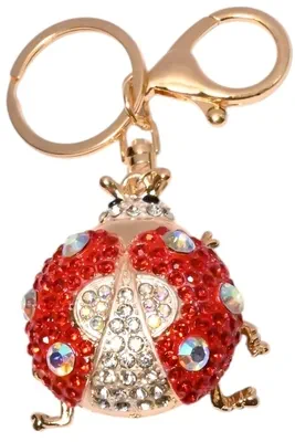 porte-cle coccinelle porte-sac Or