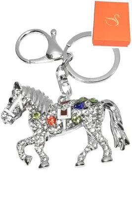 porte-cle coffret cheval porte-sac Argent