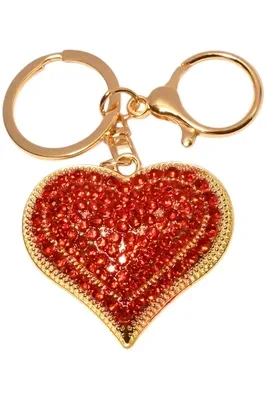 porte-cle coffret coeur porte-sac Or