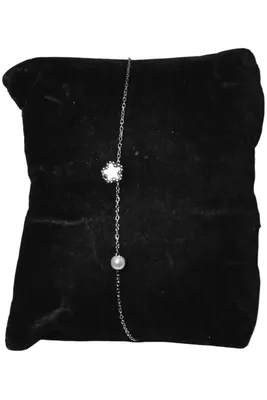 Bracelet fleur Argent