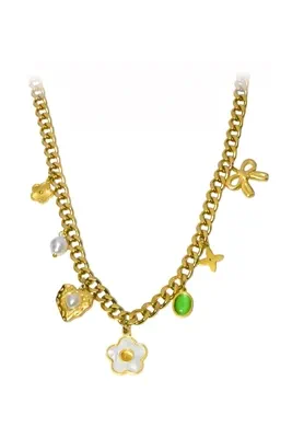 Collier breloque fleur Or 309626 