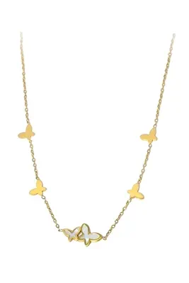 Collier papillon Or