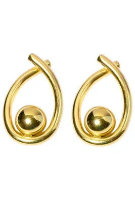 Boucle-d-oreille perle Or